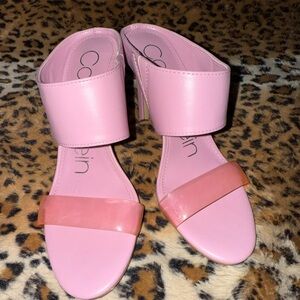 Calvin Klein Pink Women's Heeled Sandals